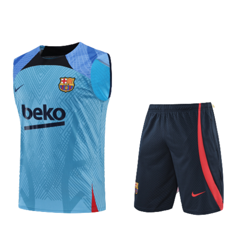 Kit Regata de Treino Barcelona 2022 Masculino - Azul