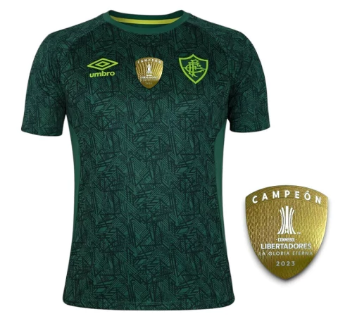 Camisa Fluminense 2024/25 Treino - Patch Libertadores - Torcedor Masculino - Verde