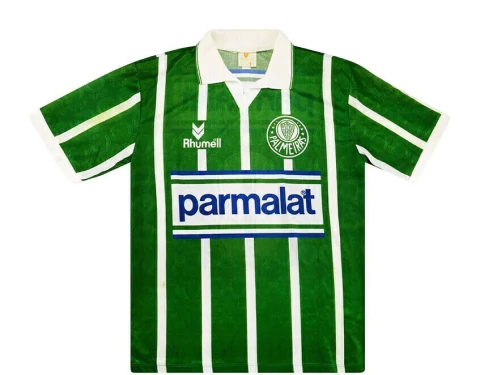 Camisa Palmeiras 1993-94 - Torcedor - Retrô Masculina - Verde e Branca