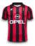 Camisa Milan 1995/96 - Retrô Masculino - Vermelha e Preta