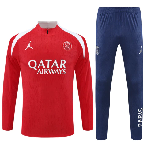 Conjunto Paris Saint Germain PSG 2025/26 Blusão e Calça de Treino - Masculino - Vermelho Azul - comprar online