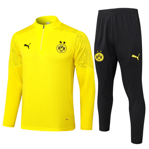 Conjunto Blusão Borussia Dortmund 2024/25 - Treino Masculina - Amarelo - comprar online