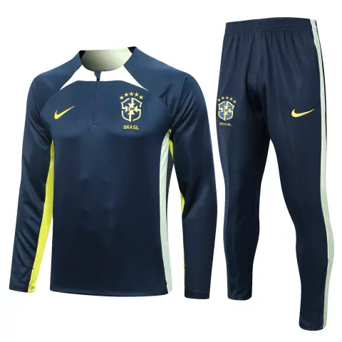 Conjunto Blusão Brasil 2022 Treino Nike - Azul