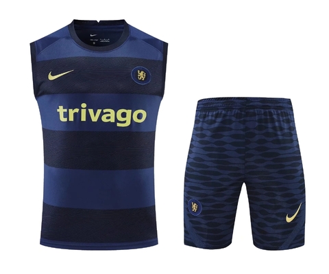 Kit Regata de Treino Chelsea 2022 Masculino - Azul