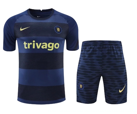 Kit de Treino Chelsea 2022 Masculino - Azul