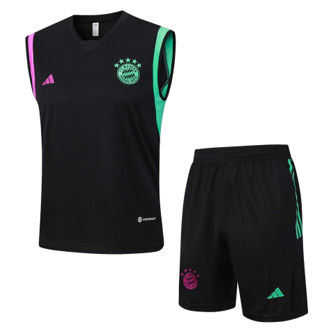 Kit Regata de Treino Bayern de Munique 2023 Masculino - Preta
