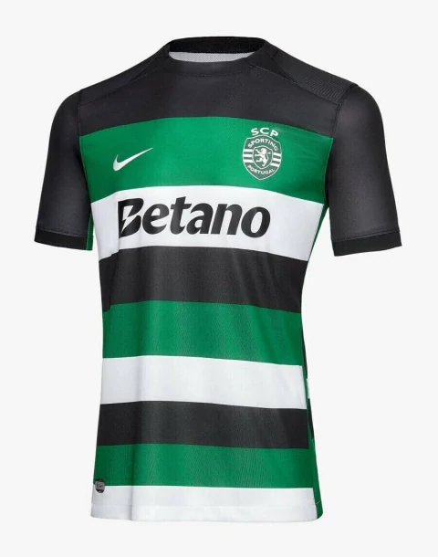 Camisa Sporting Lisboa 2024/25 - Torcedor Masculina - Verde Branca Preta