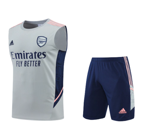 Kit Regata de Treino Arsenal 2022 Masculino - Cinza