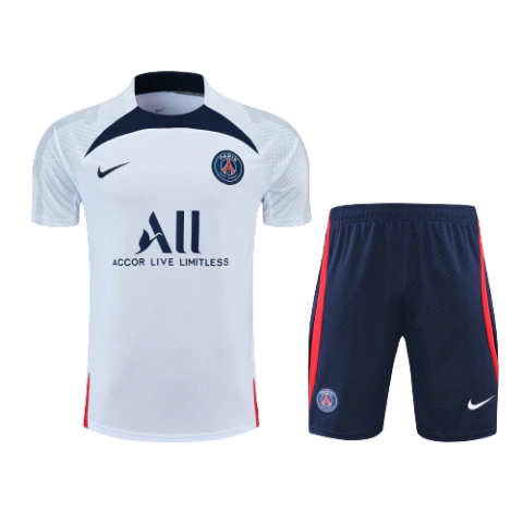 Kit de Treino Paris Saint Germain (PSG) 2022 Masculino - branco