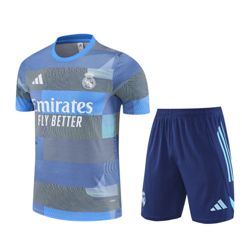 Kit Real Madrid 2025/26 Camisa e Short Treino Masculino - Azul - comprar online