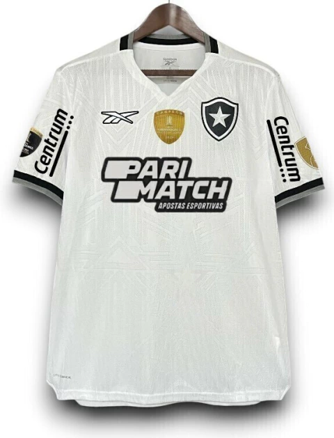Camisa Botafogo 2024/25 - Patriocínios Patchs Libertadores - Torcedor Masculina - Branca - comprar online