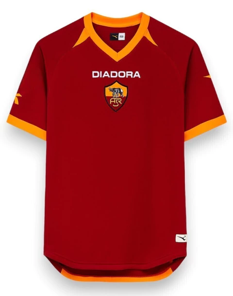 Camisa AS Roma 2006/07 - Retrô Masculina - Vermelha - comprar online