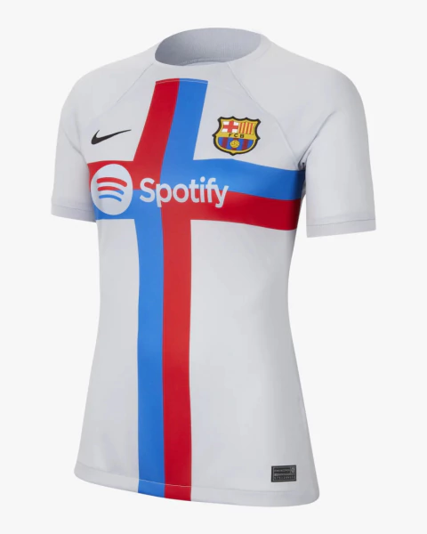 Camisa Barcelona III 22/23 - Torcedor Feminina - Cinza