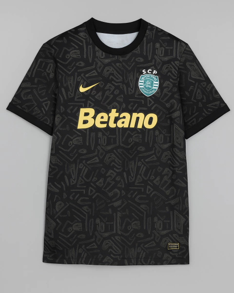 Camisa Sporting Lisboa 2026/27 -Torcedor Masculina - Preta - comprar online