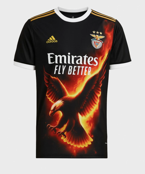 Camisa Benfica 2025/26 Edição Especial Águia - Torcedor Masculina - Preta - comprar online