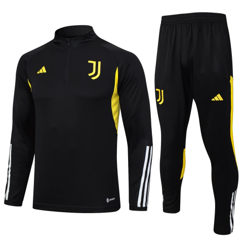 Conjunto Blusão Juventus 2023 Treino Adidas - Preto