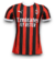 Camisa Milan 202/25 - Jogador Masculina - Vermelha e Preta