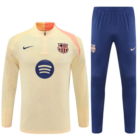 Conjunto FC Barcelona 2025/26 Blusão e Calça de Treino - Masculino - Amarelo - comprar online