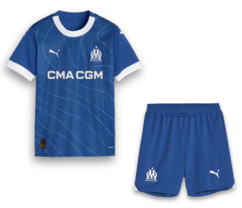 Kit Infantil Olympique Marseille 2023/24 - Azul