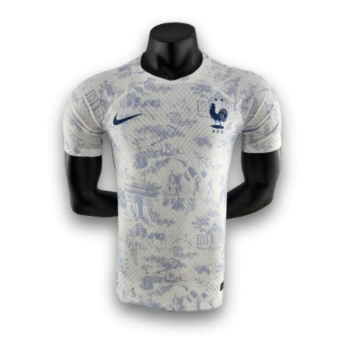 Camisa França 2022 Jogador Masculina - Branca