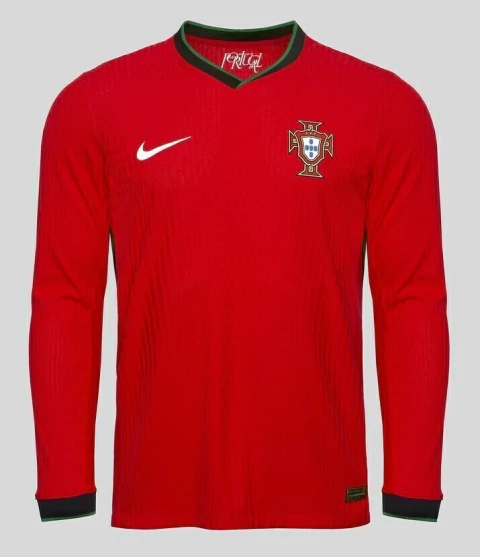 Camisa Portugal 2024/25 - Manga Longa Masculina - Vermelha