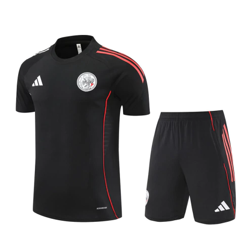 Kit Ajax 2025/26 Camisa e Short Treino Masculino - Preto - comprar online