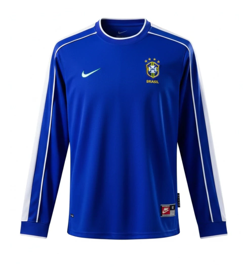 Camisa Brasil 1998 Goleiro - Manga Longa - Retrô Masculina - Laranja - (cópia) - comprar online