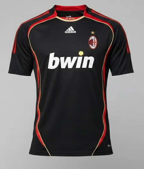 Camisa Milan III - 2006/07 - Retrô Masculino - Preta - buy online