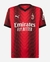 Camisa Milan I 2023 - Torcedor Masculina - Vermelha e Preta