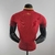 camisa-camiseta-as-roma-23-24-jogador-masculina-grená-vermelha-marrom-vinho-new-balance-reflexiva