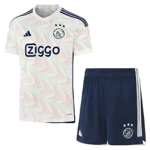 Kit Ajax II 2023 - Camisa e Short de Jogo - Torcedor - Branco