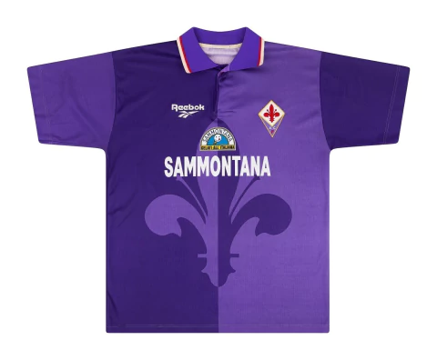 Camisa Fiorentina I - 1995-96 - Masculino (Retro) - Roxa