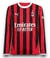 Camisa Milan 2024/25 Manga Longa Masculina - Vermelha