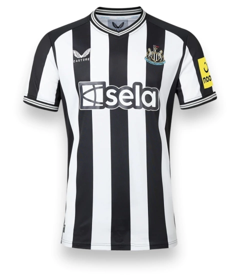 Camisa Newcastle 2023 - Torcedor Masculina - Branca e Preta
