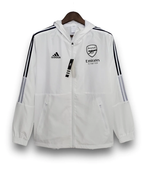 Jaqueta Corta vento Arsenal 2022 - Masculino - Branco