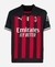 Camisa Milan I 2022 - Torcedor Masculina - Vermelha e Preta