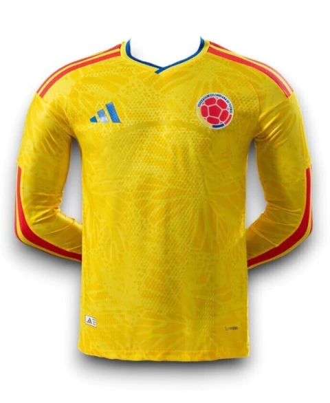 Camisa Colombia 2026/27 Manga Longa - Jogador Masculina - Amarela - comprar online
