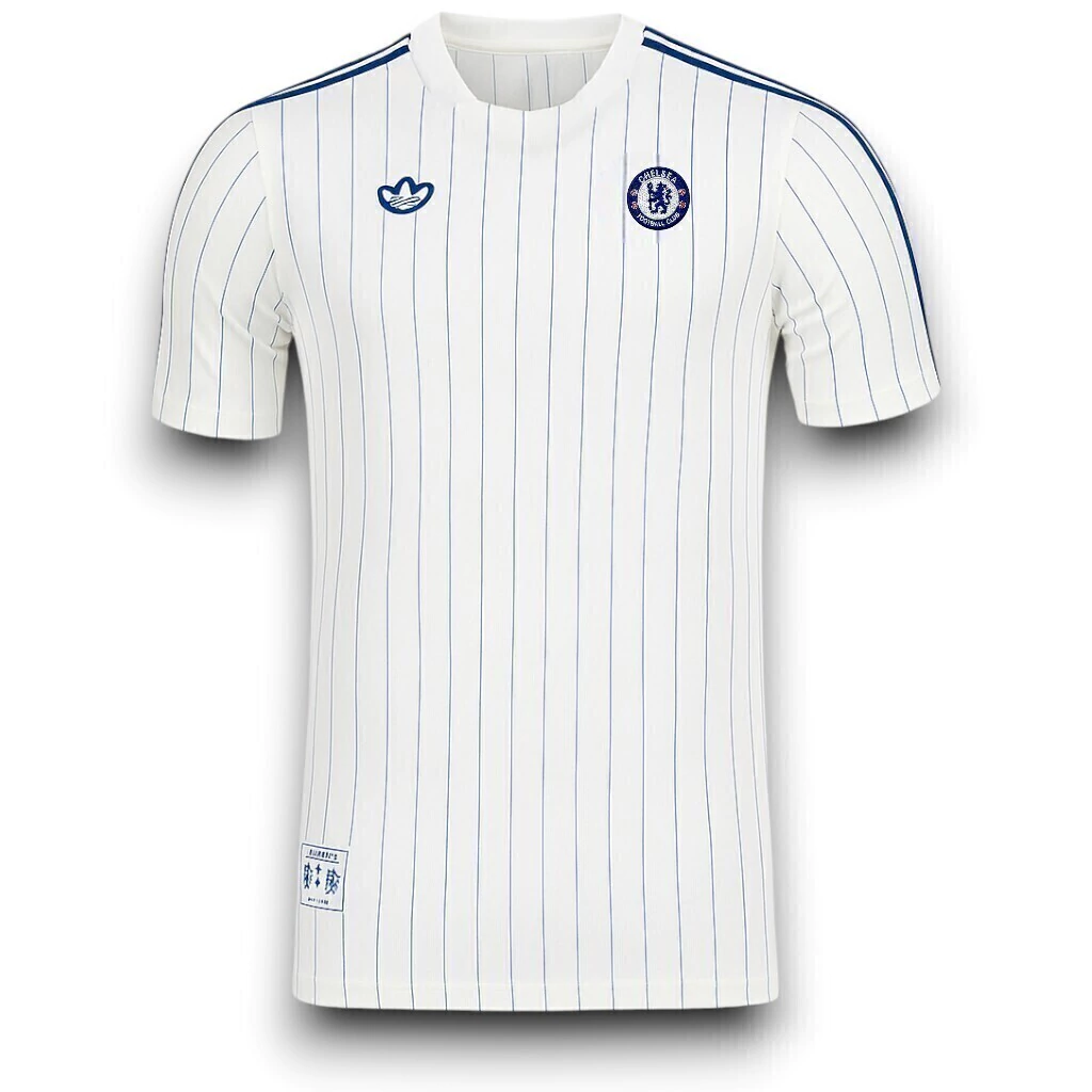 Camisa Chelsea FC 2025/26 Terrace Icons - Retrô Masculina - Branca
