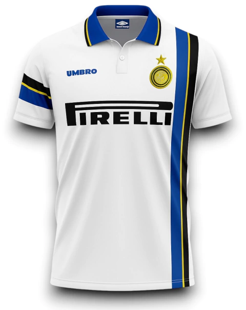 Camisa Inter de Milão II - 1997/98 - Masculino (Retro) - Branca - comprar online