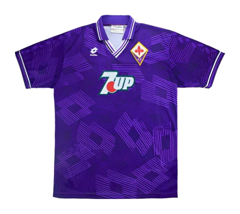 Camisa Fiorentina I - 1992/93 - Retrô Masculino - Roxa
