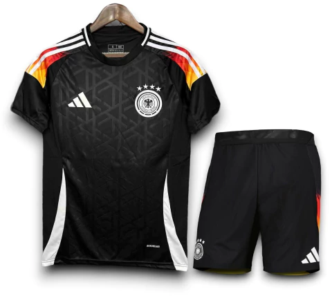 Kit Alemanha 2024/25 Camisa e Short Calção de Jogo - Preta