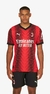 Camisa Milan I 2023 - Torcedor Masculina - Vermelha e Preta