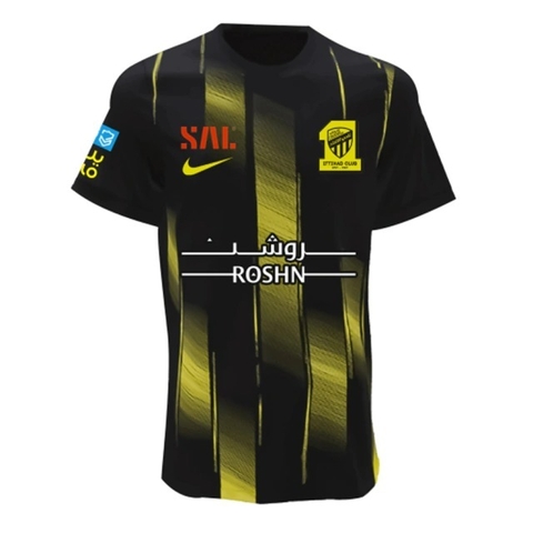 Camisa Al Ittihad FC 2023 - Torcedor Masculina - Preta