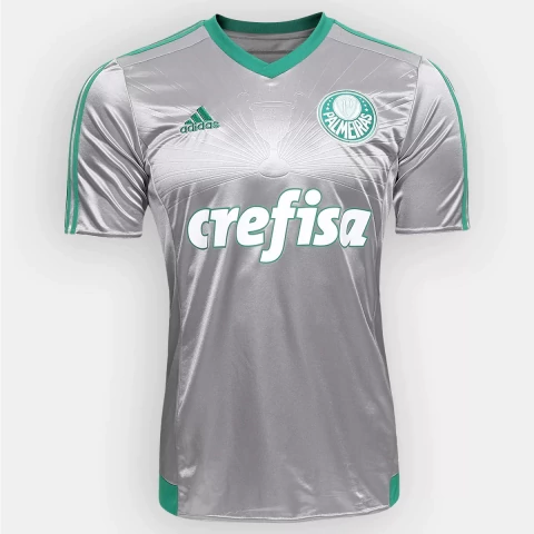 Camisa Palmeiras III - 2015 - Retrô Masculino - Cinza - comprar online
