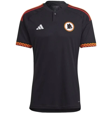 Camisa Roma III 2023 - Torcedor Masculina - Preta