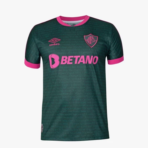 Camisa Fluminense III 2023 Edição Especial Cartola - Torcedor Masculina - Verde e Rosa