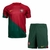 Kit Portugal 2022/23 - Camisa e Short de Jogo - Vermelho e Verde