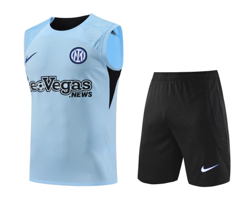 Kit Regata de Treino Inter de Milão 2023/24 Masculino - Azul Claro