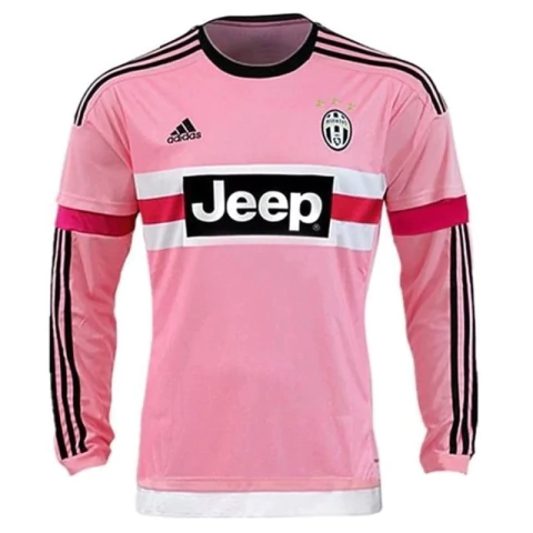 Camisa Juventus - 2015/16 - Manga Longa (Retro) - Masculino - Rosa