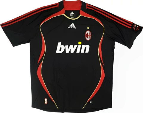 Camisa Milan III - 2006/07 - Retrô Masculino - Preta